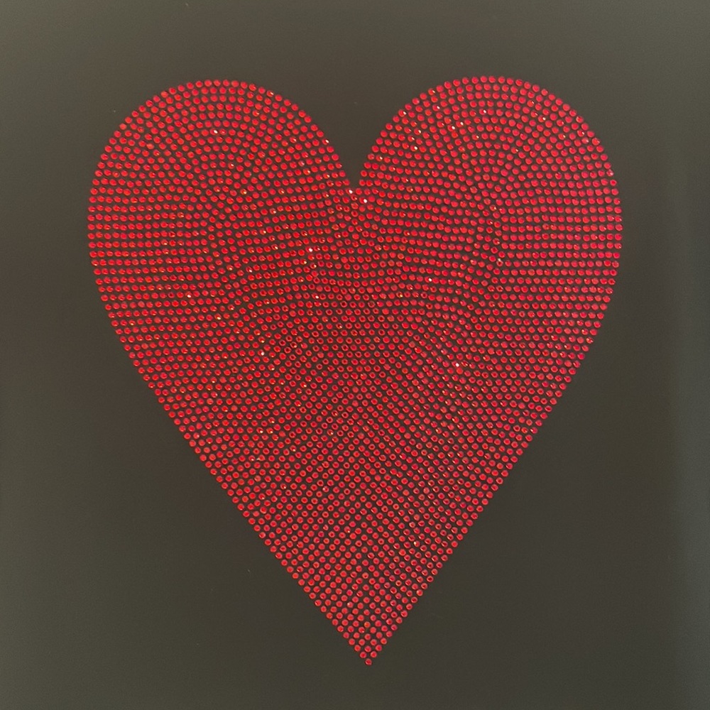 NWT Love Moschino Rhinestone Heart T-shirt - Picture 9 of 11